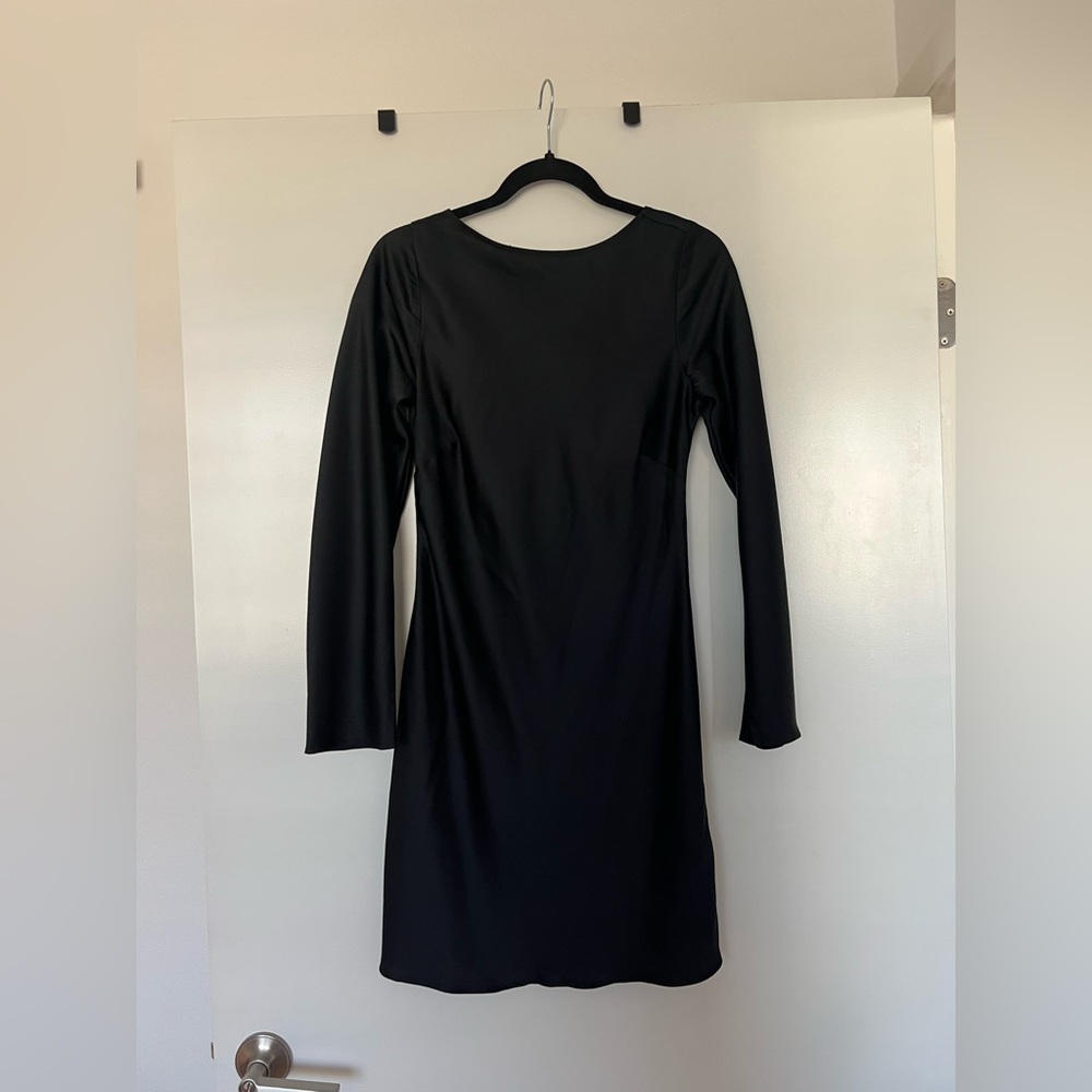 Elegant Black Long Sleeve Abercrombie Dress